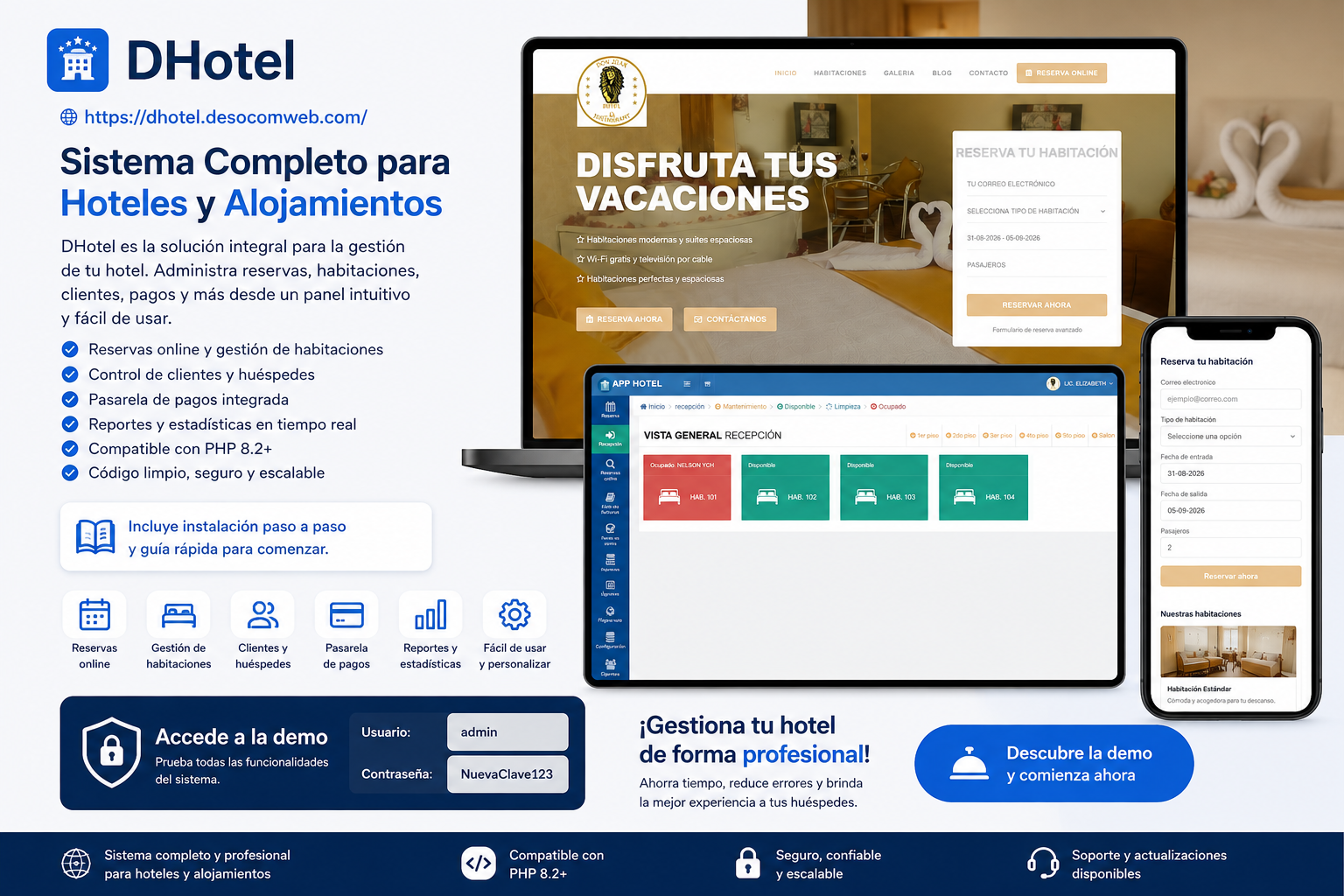 Hotel Reservation System — PHP Legacy Edition
