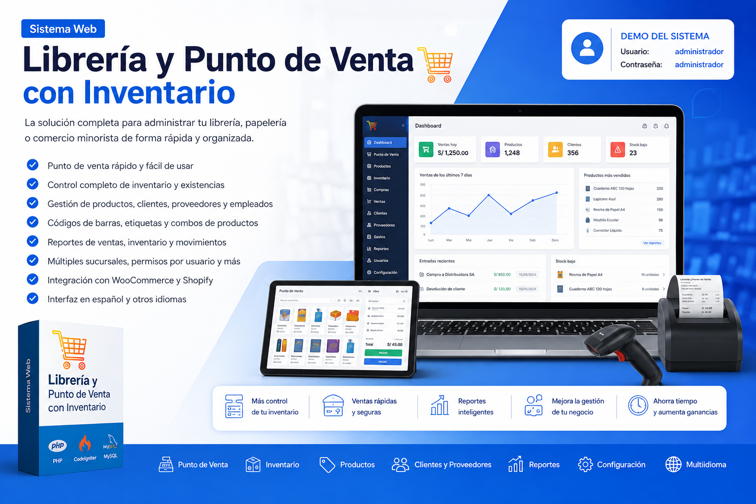 Sistema de Librería y Punto de Venta con Inventario