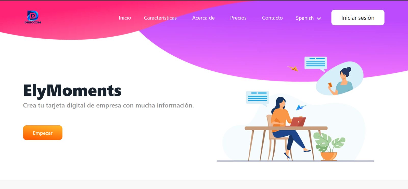 ElyMoments – Plataforma SaaS de Tarjetas Digitales vCard